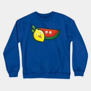 Cute Lemon and Watermelon Crewneck Sweatshirt
